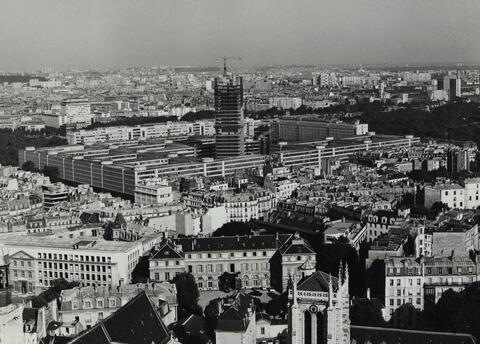 Vue du campus de Jussieu, 1970 Vue du campus de Jussieu, 1970