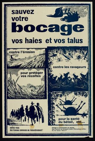 Affiche de l’association « Défense et renaissance du bocage »  Affiche de l’association « Défense et renaissance du bocage »